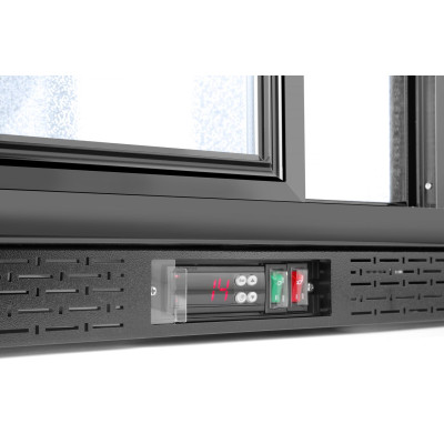 Zadní barová chladnička s dvojitými posuvnými dveřmi, Arktic, 158L, Černá, 220-240V/160W, 900x520x(H)865mm | 233917