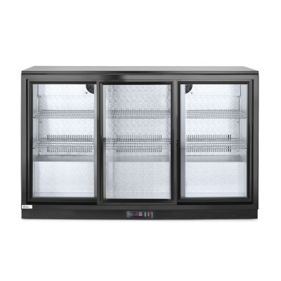 Barová chladnička s trojitými posuvnými dveřmi, Arktic, 254L, Černá, 220-240V/160W, 1350x520x(H)865mm | 235836