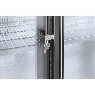 Barová chladnička s trojitými posuvnými dveřmi, Arktic, 254L, Černá, 220-240V/160W, 1350x520x(H)865mm | 235836