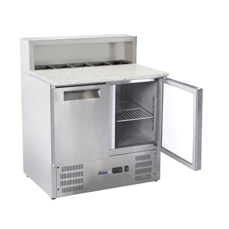 Chladicí stoly s nástavbou a žulovou deskou, Arktic, 247L, 230V/145W, 900x700x(H)1070mm | 236208