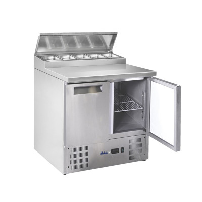 Dvoudveřový chladicí stůl s nástavcem, Arktic, 900x695x(H)955mm | 236222