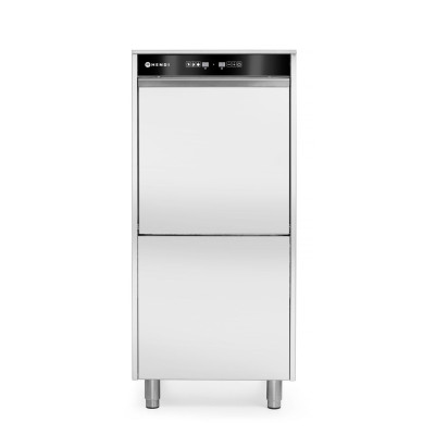 Myčka nádobí na hrnce a tácy 50x60 - elektronicky řízená, s dávkovačem mycího prostředku a vypouštěcím čerpadlem, HENDI, 400V