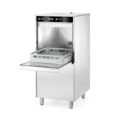 Myčka nádobí na hrnce a tácy 50x60 - elektronicky řízená, s dávkovačem mycího prostředku a vypouštěcím čerpadlem, HENDI, 400V