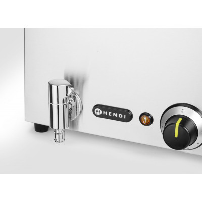 Sada Vodní lázeň s vypouštěcím kohoutkem Ranger, HENDI, GN 1/1, 230V/1000W, 605x332x(H)242mm | 238868