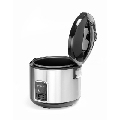 Rýžovar s funkcí vaření v páře, HENDI, Profi Line, 1,8L, 230V/700W, 280x(H)285mm | 240410