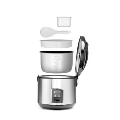 Rýžovar s funkcí vaření v páře, HENDI, Profi Line, 1,8L, 230V/700W, 280x(H)285mm | 240410