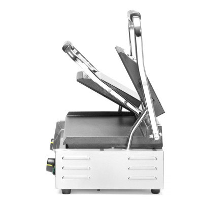 Kontaktní gril - double verze, HENDI, vroubkovaná horní, hladká spodní část, 230V/3600W, 570x375x(H)216mm | 263808