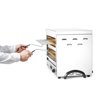 Salamander s křemíkovými tělesy MAXI GN 1/1, HENDI, 400V/4500W, 682x528x(H)455mm | 264331