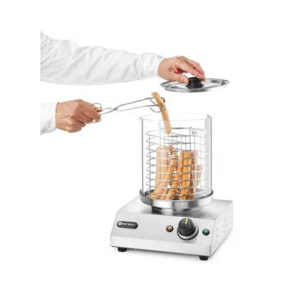 Ohřívač klobás, HENDI, 220-240V/450W, 280x282x(H)387mm | 265000