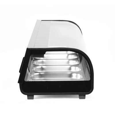 Stojan na Sushi, Arktic, Kapacita: 5x GN 1/2 (V)40 mm (včetně nádob)., Černá, 220-240V/190W, 1800x420x(H)265mm | 274040