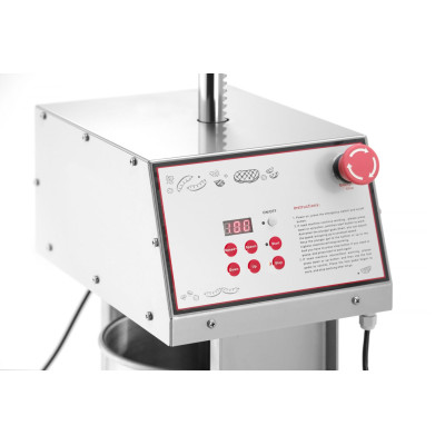 Elektrický plnicí stroj na klobásy 15 l, HENDI, 15L, 230V/60W, 450x350x(H)750mm | 282083