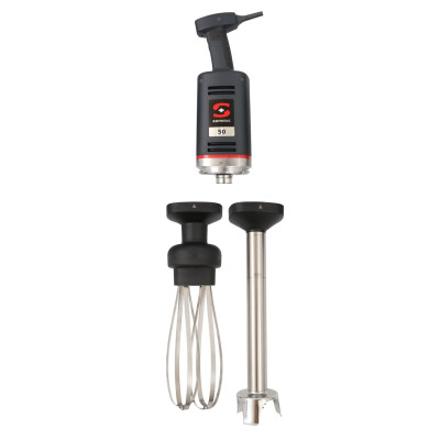 Ruční ponorný mixér s mixujícím ramenem a vyměnitelným šlehacím ramenem MB-51, Sammic, 230V/570W, 98x760mm | 3030691