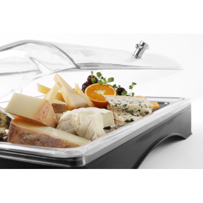 Chladicí vitrína GN 1/1, HENDI, sada s chladicím elementem, 555x357x(H)175mm | 424186