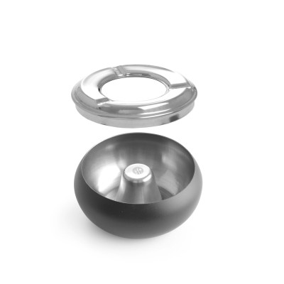 Popelník černý, HENDI, 105x(H)58mm | 440230