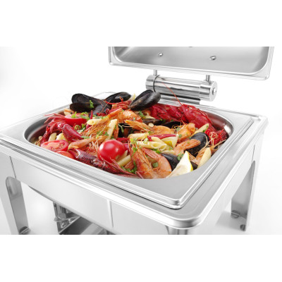 Chafing GN 1/2 vysoký lesk, HENDI, Profi Line, 4L, 365x345x(H)345mm | 470220