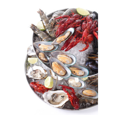 Stojan na tácy s mořskými plody, HENDI, 400x(H)200mm | 480519