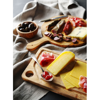 Servírovací deska z olivového dřeva, HENDI, 320x(H)19mm | 505380