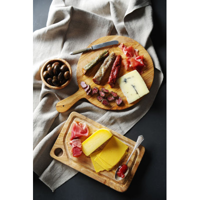 Servírovací deska z olivového dřeva, HENDI, 320x(H)19mm | 505380