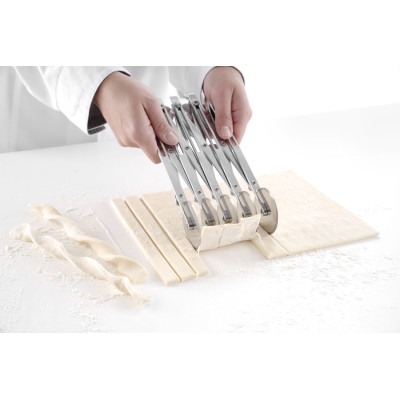 Cukrářské rádýlko jednostrané, 5 ostří, HENDI, 222x56x(H)55mm | 515044