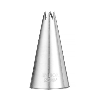 Zdobicí koncovky - hvězda, HENDI, ø6-8-10-12-14-16-18, 7 ks | 551714