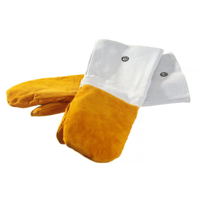 Žáruvzdorné kožené grilovací rukavice - 2 ks, HENDI, 2 ks, (L)460mm | 556658