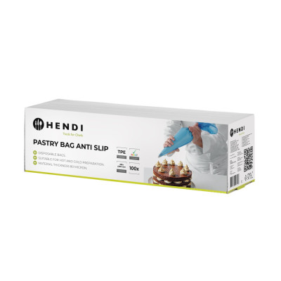 Protiskluzové sáčky na pečivo, HENDI, Modrá, 100 ks, 515x280mm | 557303