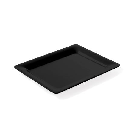 Tácy GN z melaminy, APS, GN 1/2, Černá, 325x265x(H)30mm | 566114