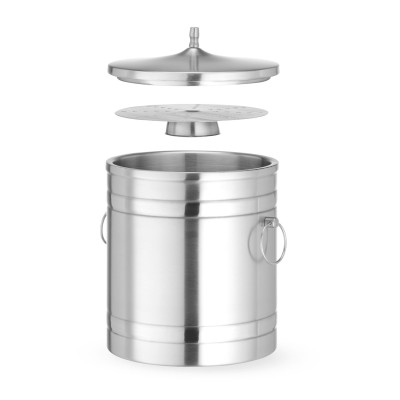 Box na led s dvojitými stěnami, BarUp, 5L, Stříbrná, 200x(H)230mm | 594704