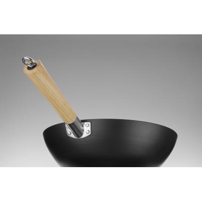 Wok s dřevěnou rukojetí GSS | HENDI 627907
