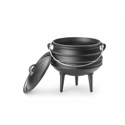 Litinový hrnec, HENDI, Černá, 245x(H)280mm | 629291