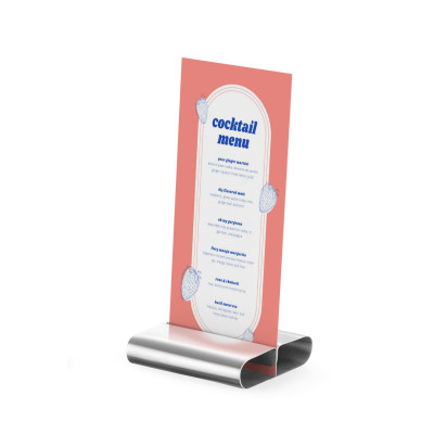 Stolní držák menu karty - 6 ks, HENDI, 6 ks, 80x77x(H)18mm | 665251