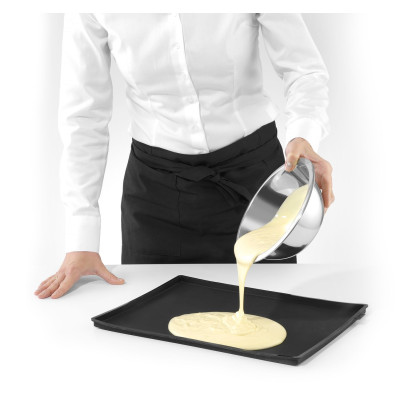 Podložka silikonová na pečení nepřilnavá, HENDI, Černá, 300x400mm | 677018