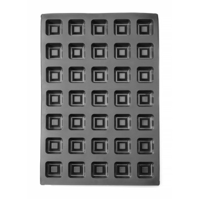 Silikonová forma SQUARE, HENDI, 570x375x(H)25mm, Čtvercový | 677261