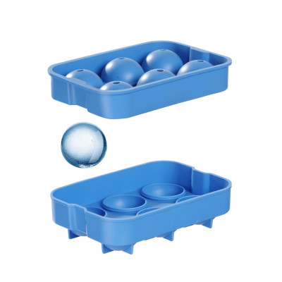Forma na kostky ledu ve tvaru koule, BarUp, Modrá, 180x125x(H)50mm | 679029
