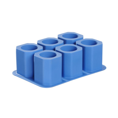 Forma na ledové panáky, BarUp, Modrá, 125x190x(H)60mm | 679050