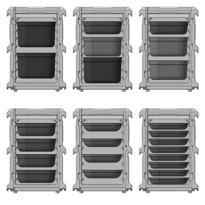 Cateringový termobox, HENDI, Profi Line, GN 1/1, 100L, 635x465x(H)660mm | 707999