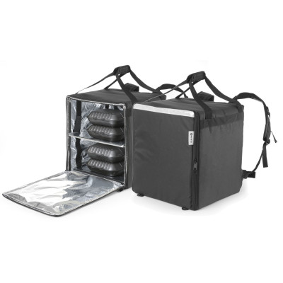 Tepelně izolovaný přepravní batoh, HENDI, 75,2L, Černá, 410x410x(H)480mm | 709801