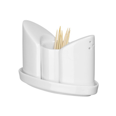 Menážka - sada na sůl, pepř, párátka, HENDI, 125x54x(H)90mm | 786420