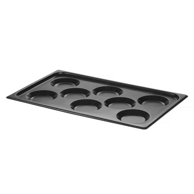 Podnos s nepřilnavým povrchem CONVECTOMAT EGGPLATE, HENDI, GN 1/1, Černá, 530x325x(H)26mm | 808856