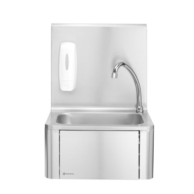 Bezdotykové kuchyňské umyvadlo ovládané kolenem, HENDI, 400x330x(H)560mm | 810309