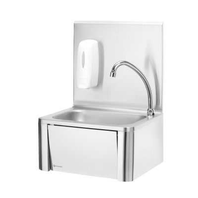 Bezdotykové kuchyňské umyvadlo ovládané kolenem, HENDI, 400x330x(H)560mm | 810309
