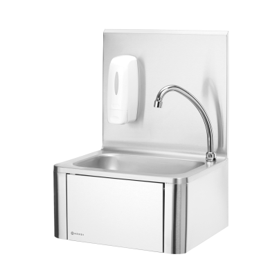 Bezdotykové kuchyňské umyvadlo ovládané kolenem, HENDI, 400x330x(H)560mm | 810309