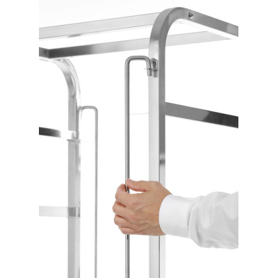 Vozík pro přepravu košů do myčky - 7 x 500x500 mm, HENDI, 615x560x(H)1710mm | 810583