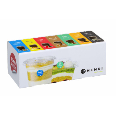Sada jednorázových etiket pro bezpečnost potravin pro každý den v týdnu s dávkovačem, HENDI, 240x80x(H)100mm | 850299