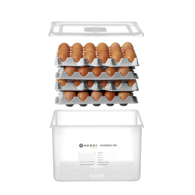 Kontejner na vejce HENDI OVOBOX 120, HENDI, GN 2/3, 18L, 355x325x(H)200mm | 870785