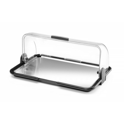 Roll Top Display, dvouúčelový, jednopatrový, HENDI, 465x315x(H)195mm | 871775