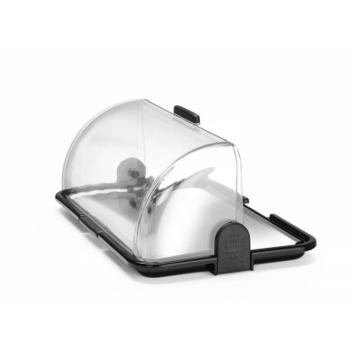 Roll Top Display, dvouúčelový, jednopatrový, HENDI, 465x315x(H)195mm | 871775