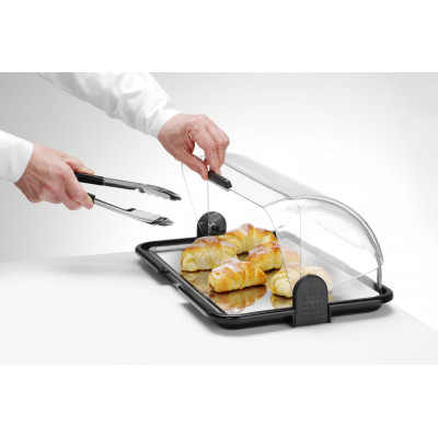 Roll Top Display, dvouúčelový, jednopatrový, HENDI, 465x315x(H)195mm | 871775