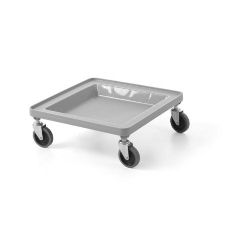 Vozík pro univerzální nosiče 500×500 mm, AmerBox, šedý, Světle šedá, 500x500x(H)180mm | 877807