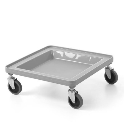 Vozík pro univerzální nosiče 500×500 mm, AmerBox, šedý, Světle šedá, 500x500x(H)180mm | 877807